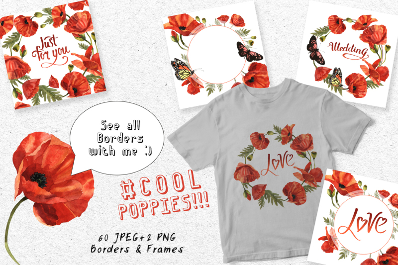 cool-poppies-png-watercolor-set