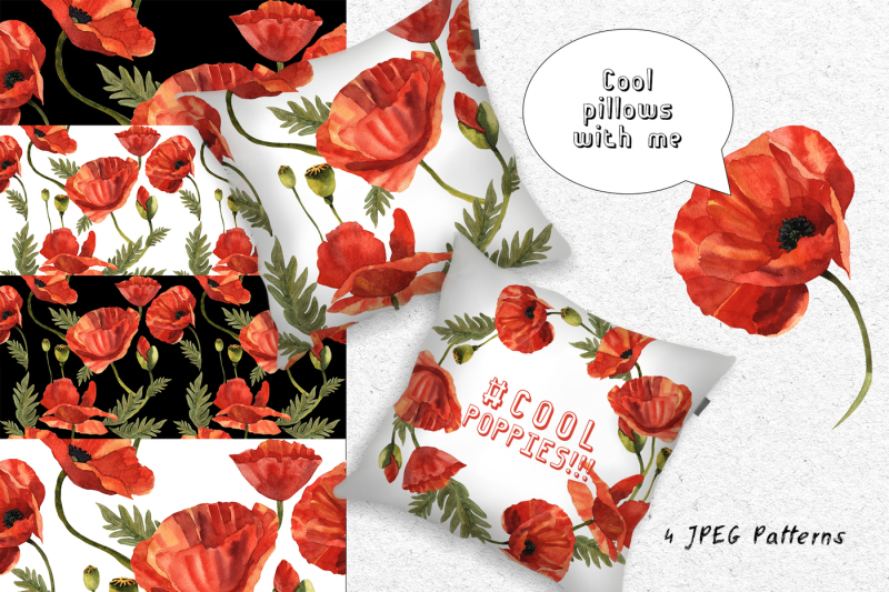 cool-poppies-png-watercolor-set