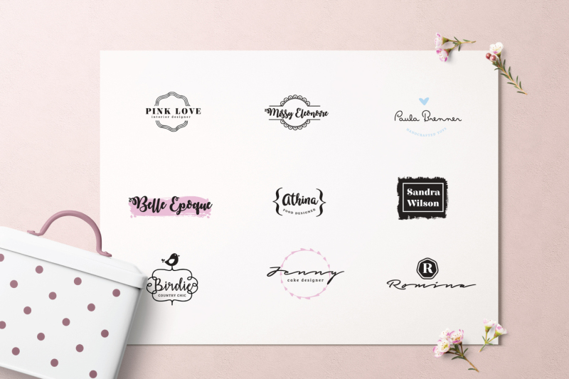 60-feminine-branding-logo-templates
