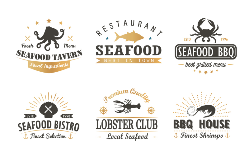 seafood-logotype-templates