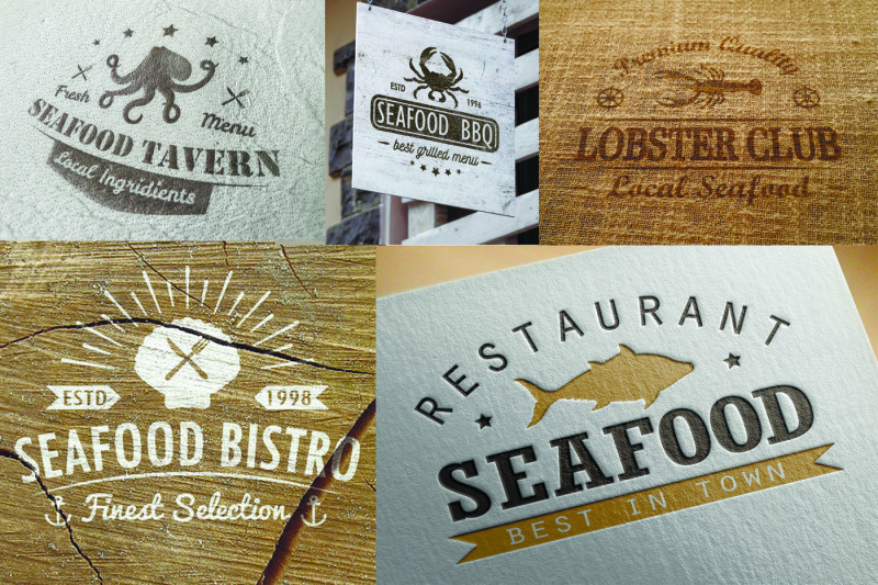 seafood-logotype-templates