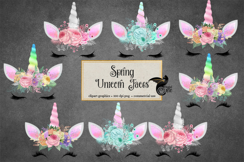 spring-unicorn-faces
