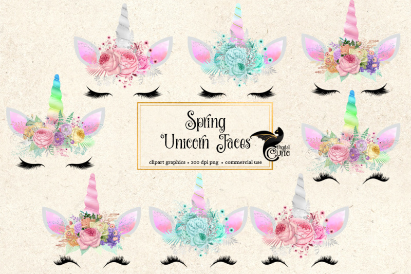 spring-unicorn-faces