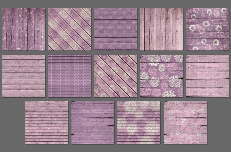 rustic-lavender-floral-wood