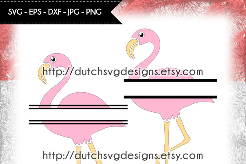 2-flamingo-split-border-cutting-files-for-cricut-and-silhouette