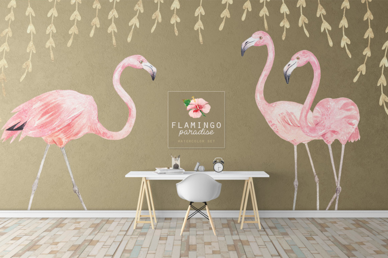 flamingo-paradise-watercolor-set