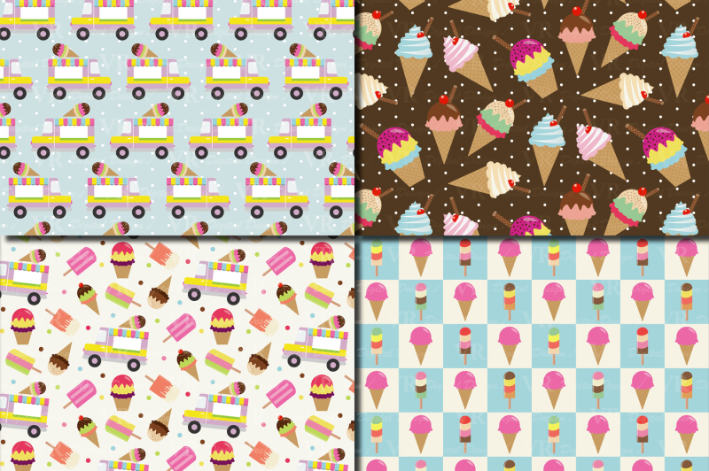 ice-cream-digital-paper-summer-patterns-ice-cream-backgrounds