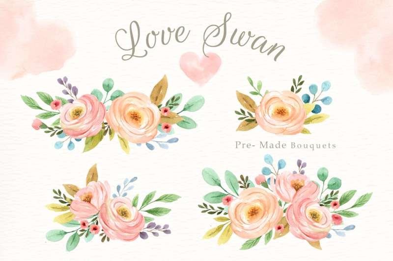 love-swan-watercolor-clip-art