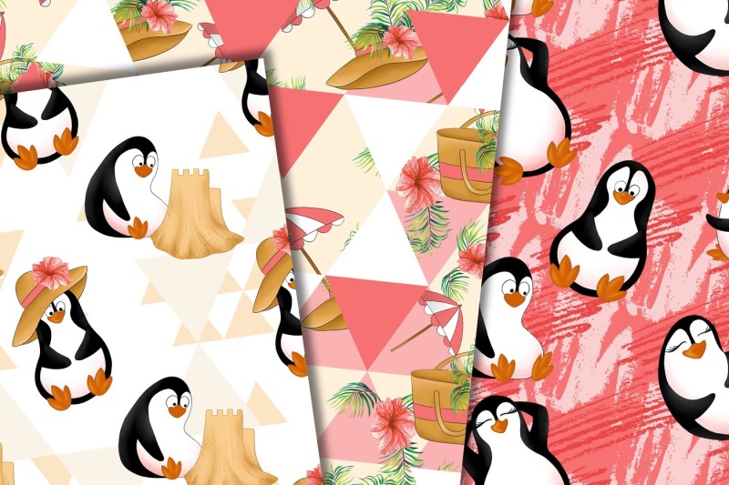beach-penguins-paper