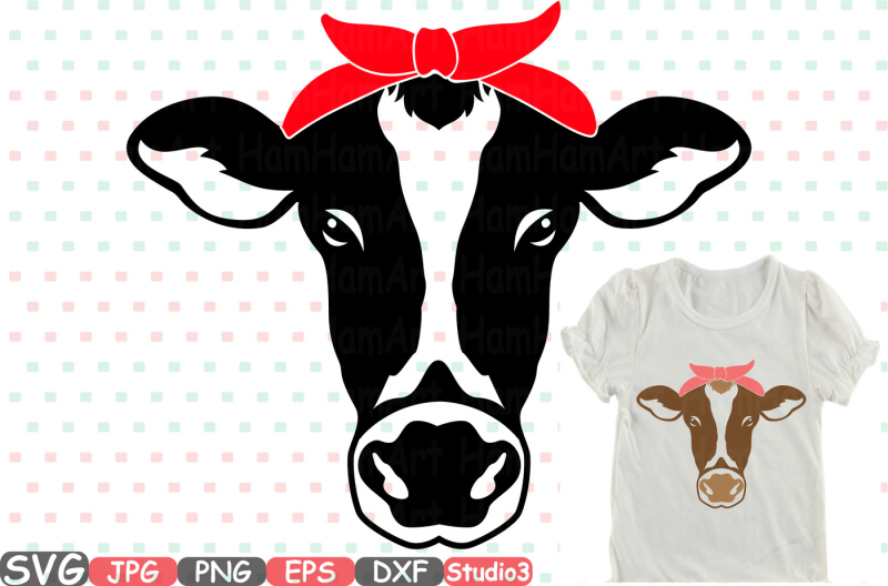 Download Cow Head Silhouette SVG cowboy western Farm animal 768S By ...