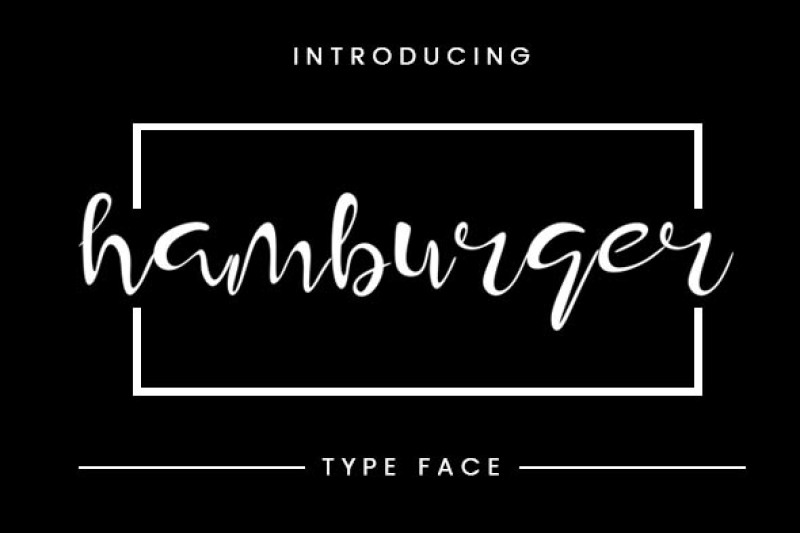 hamburger-typeface