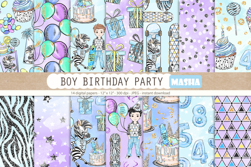boy-birthday-party-digital-papers