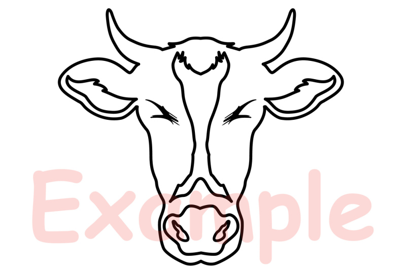 cow-head-outline-silhouette-svg-cowboy-bull-buffalo-boho-farm-770s