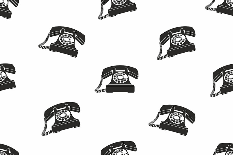 vintage-phones-seamless-pattern