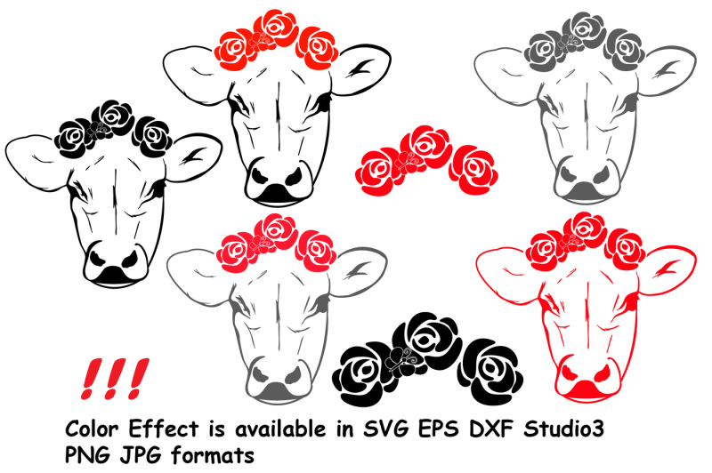 cow-with-flowers-silhouette-svg-bandanna-flower-heifer-iron-74sv