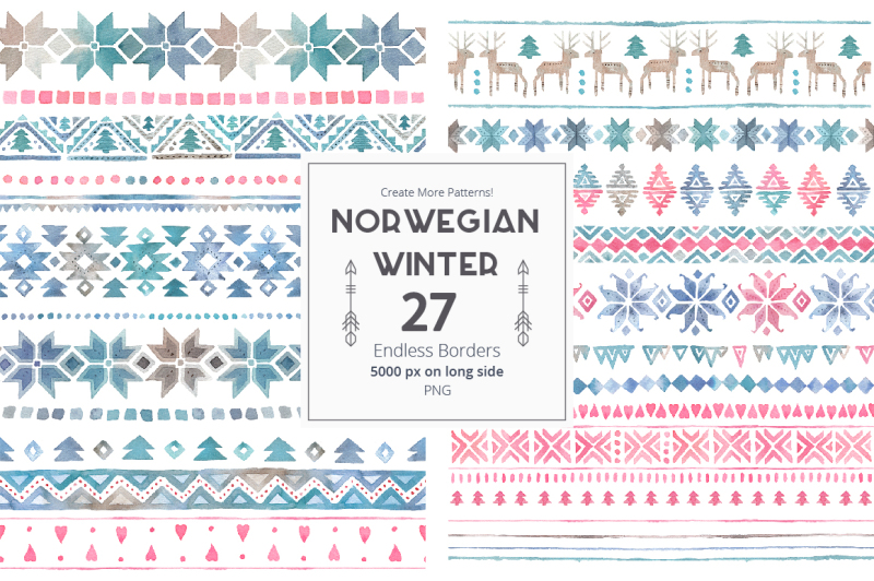 norwegian-winter-seamless-patterns
