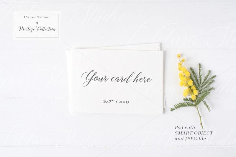 Free Floral Stationery Mockup - crd230 (PSD Mockups)