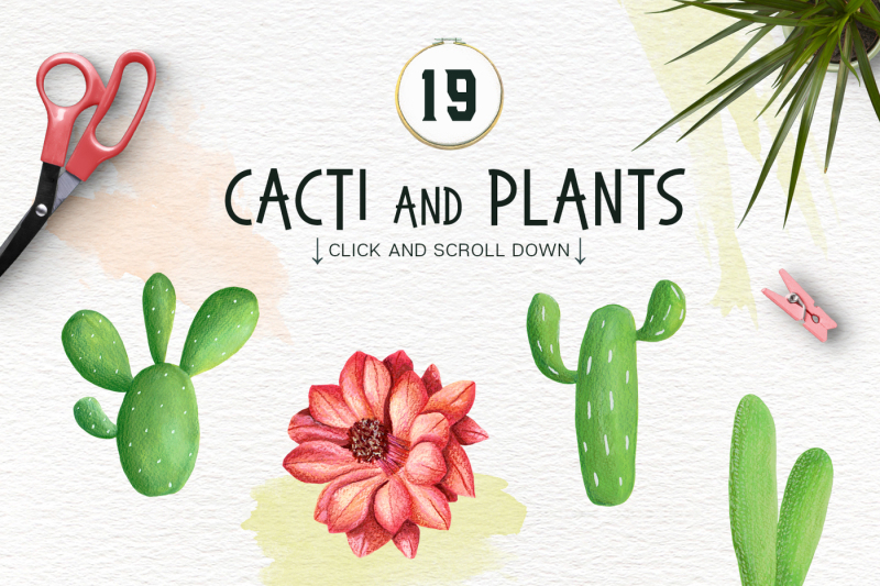 cacti-and-animals-design-kit