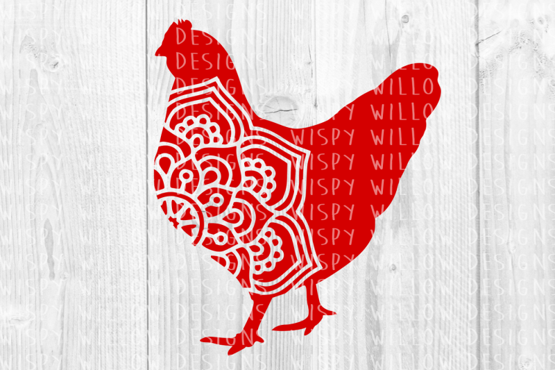 Download Hen Chicken Mandala SVG/DXF/EPS/PNG/JPG/PDF By Wispy ...