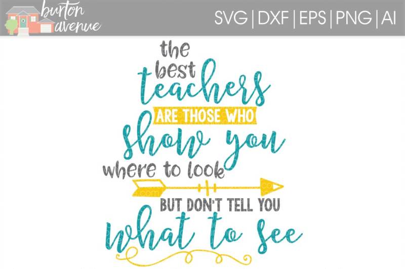 Download The Best Teachers SVG Cut File • Cricut • Silho By Burton ...