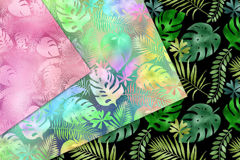 iridescent-tropical-leaf-patterns