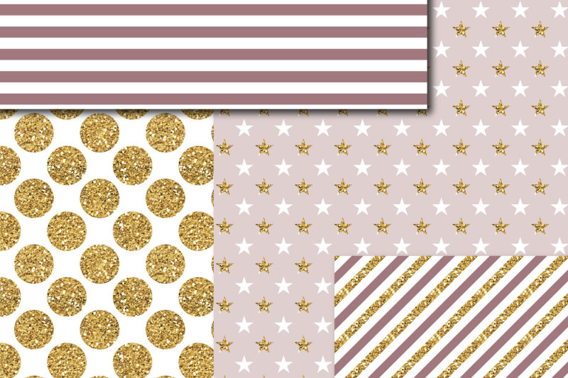 mocca-brown-digital-paper-with-gold-glitter-mi-788