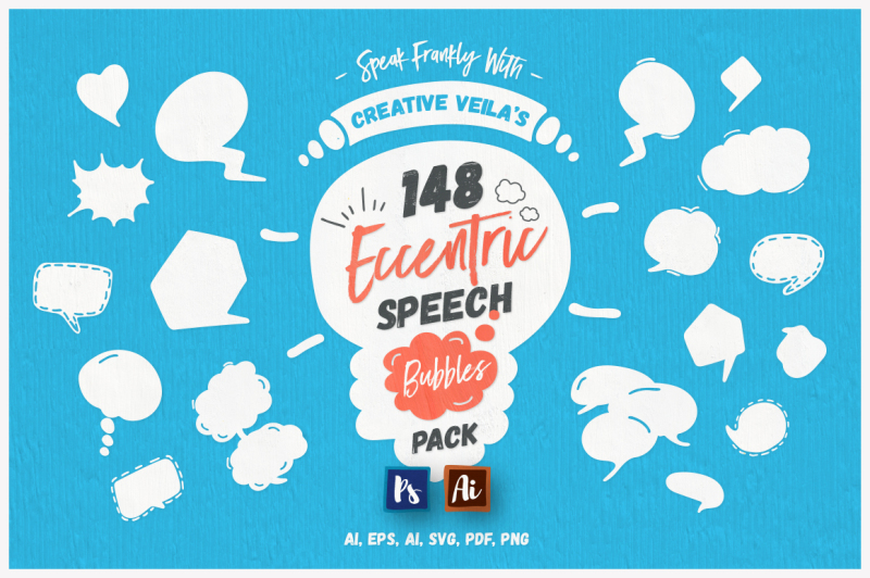 eccentric-speech-bubbles-vector-pack
