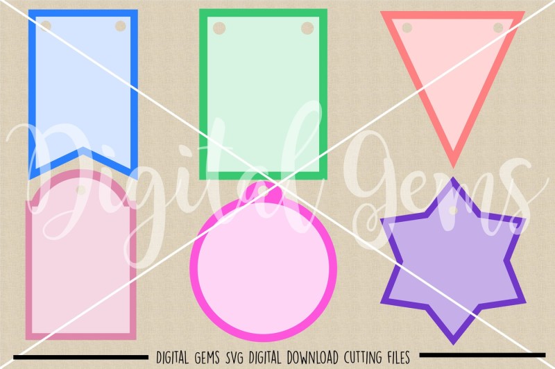 bunting-tag-svg-dxf-eps-png-files