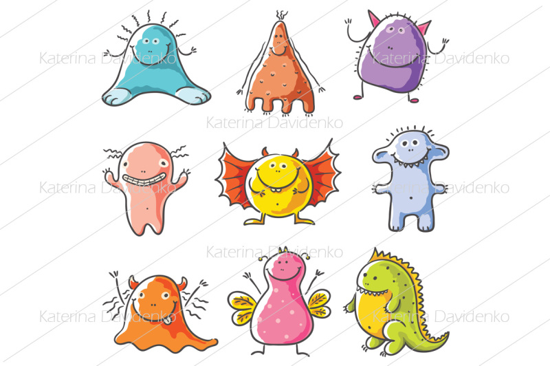 happy-cartoon-colorful-monsters