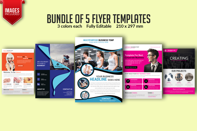 bundle-of-5-flyer-templates