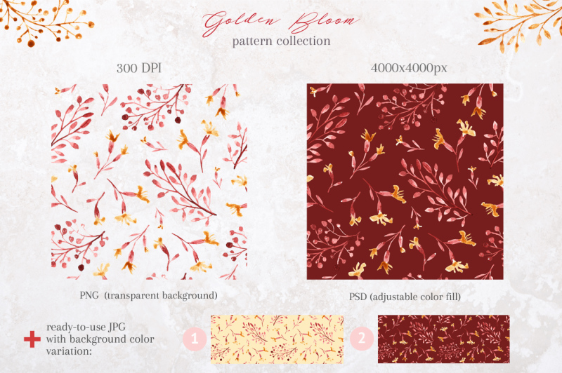golden-bloom-pattern-collection