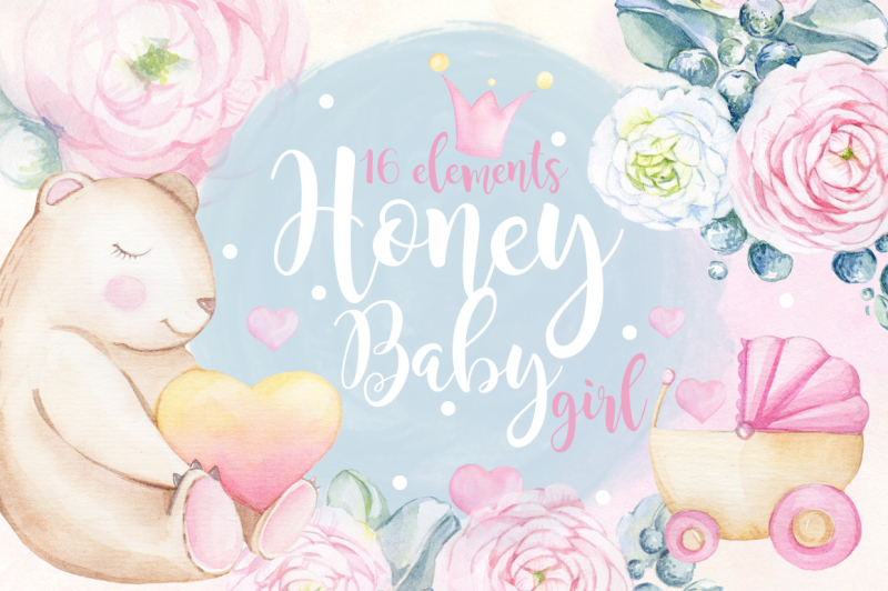 watercolor-set-honey-baby-girl