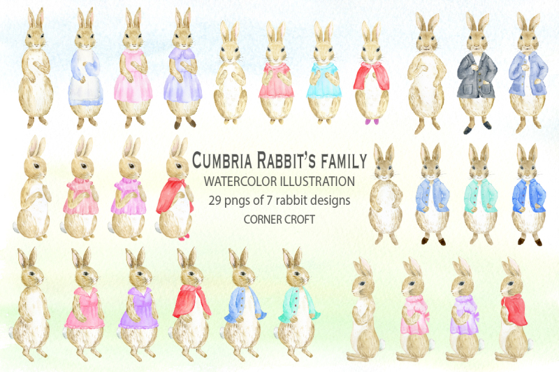 cumbria-rabbit-family-watercolor-illustration-for-personalised-print