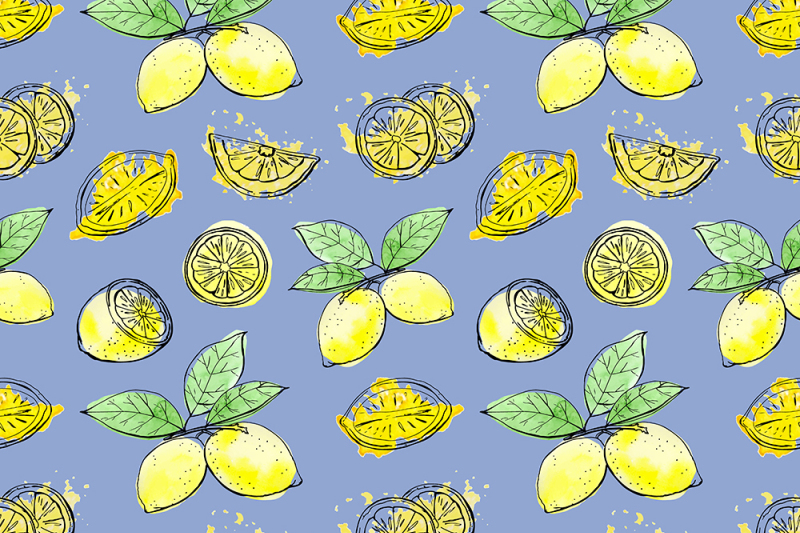 sketch-lemons-watercolor-vector