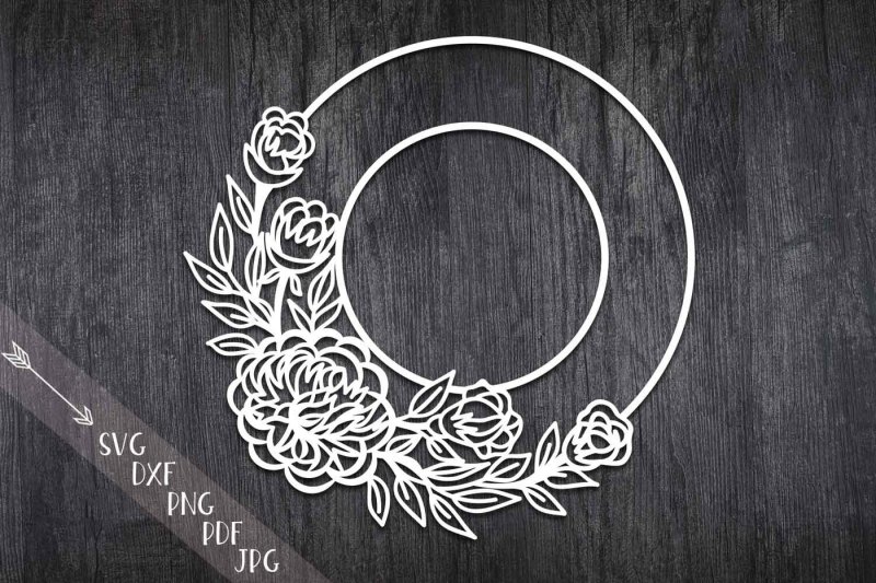 flower-wreath-paper-cut-svg-monogram-flowers-papercutting-template