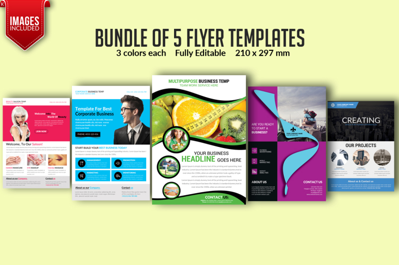 bundle-of-5-flyer-templates