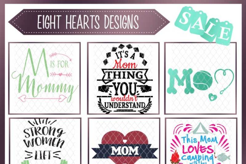 Mothers Day Bundle 18 Designs By Eight Hearts Designs Thehungryjpeg Com