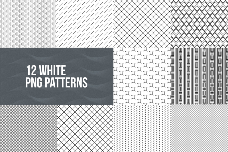 12-white-png-patterns