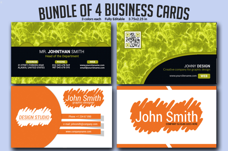bundle-of-4-business-card-templates