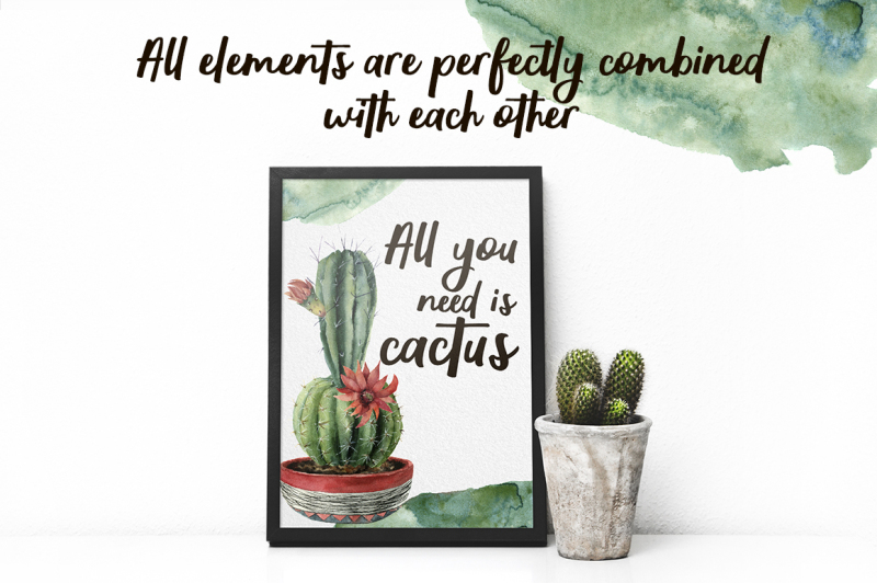 only-cactus-watercolor-clip-art