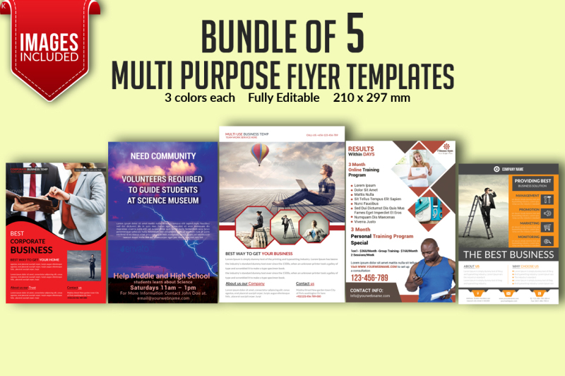 bundle-of-5-multi-purpose-flyer-templates