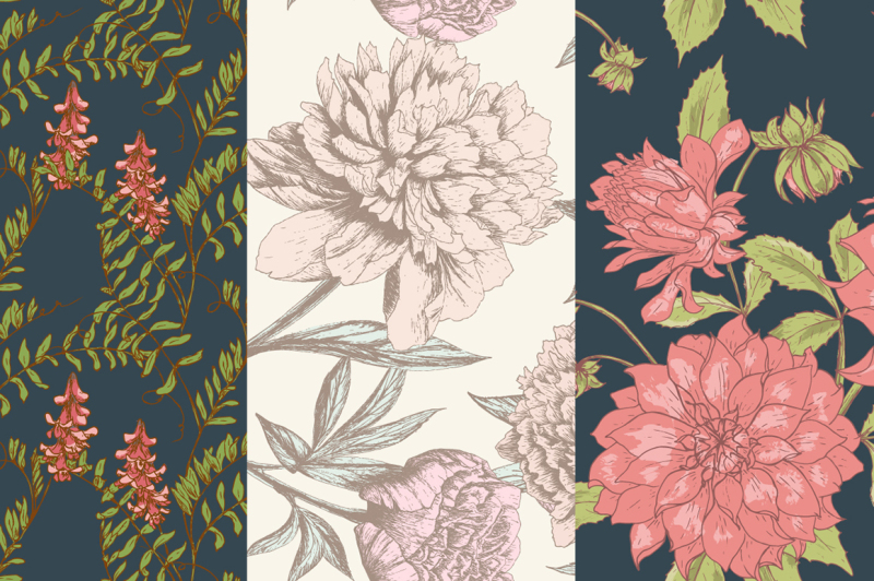 hand-drawn-floral-vector-patterns