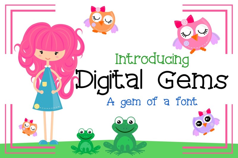 digital-gems-font