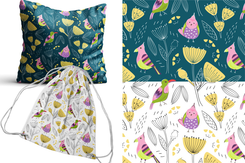 birds-and-flowers-20-patterns