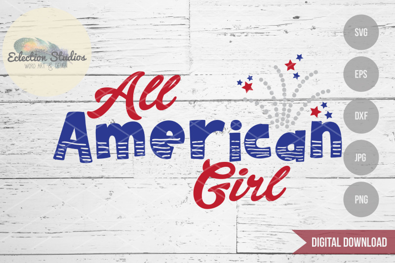 all-american-girl-svg