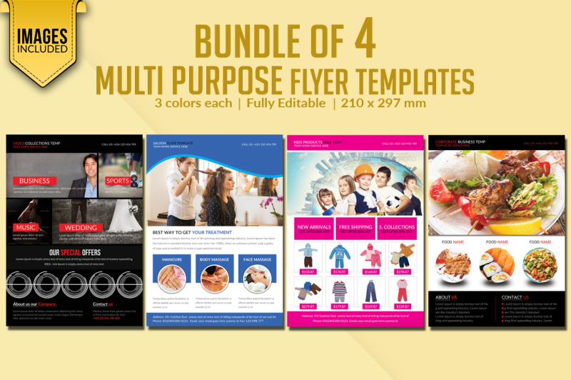 bundle-of-4-multi-purpose-flyer-templates