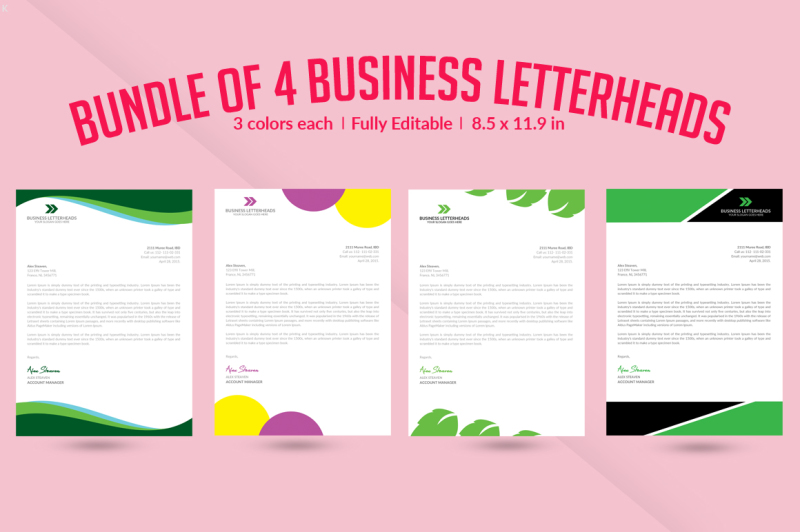 bundle-of-4-business-letterheads
