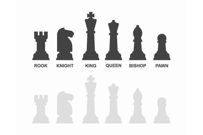 black-and-white-chess-pieces