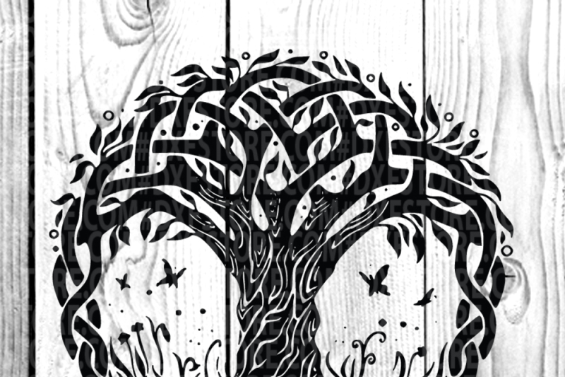 Download Tree,Life of tree,Family tree,SVG DXF EPS PNG for Cricut and sihlouett By dxf store ...