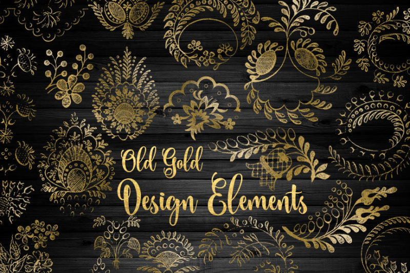 old-gold-design-elements